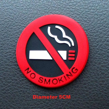 Pegatina no fumar circular